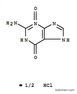 Molecular Structure of 19039-44-2 (2-amino-3-hydroxy-3,7-dihydro-6H-purin-6-one hydrochloride (2:1))