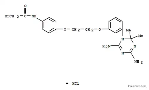 Molecular Structure of 19159-78-5 (2-bromo-N-(4-{2-[3-(4,6-diamino-2,2-dimethyl-1,3,5-triazin-1(2H)-yl)phenoxy]ethoxy}phenyl)acetamide)