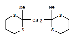 Molecular Structure of 19451-24-2 (1,3-Dithiane,2,2'-methylenebis[2-methyl-)