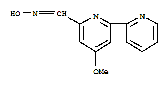 Molecular Structure of 19462-07-8 ([2,2'-Bipyridine]-6-carboxaldehyde,4-methoxy-, oxime)
