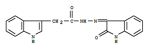20096-31-5,1H-Indole-3-aceticacid, 2-(1,2-dihydro-2-oxo-3H-indol-3-ylidene)hydrazide,1H-Indole-3-aceticacid, (1,2-dihydro-2-oxo-3H-indol-3-ylidene)hydrazide (9CI); Indole-3-aceticacid, (2-oxo-3-indolinylidene)hydrazide (8CI); NSC 111576