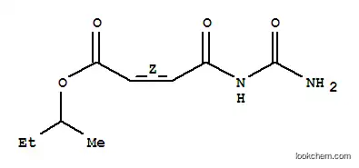 Molecular Structure of 2155-62-6 (butan-2-yl (Z)-3-(carbamoylcarbamoyl)prop-2-enoate)