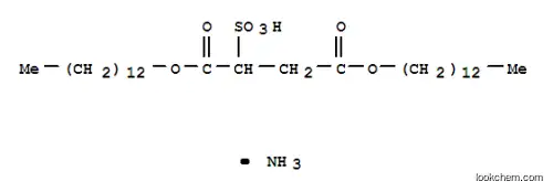 Molecular Structure of 2160-35-2 (Butanedioic acid,2-sulfo-, 1,4-ditridecyl ester, ammonium salt (1:1))
