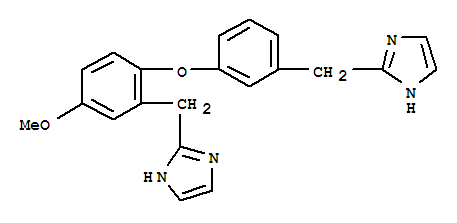 220434-00-4,1H-Imidazole,2-[[3-[2-(1H-imidazol-2-ylmethyl)-4-methoxyphenoxy]phenyl]methyl]-,Lepidine C