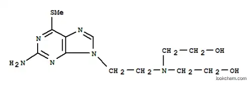 Molecular Structure of 23199-30-6 (Ethanol,2,2'-[[2-[2-amino-6-(methylthio)-9H-purin-9-yl]ethyl]imino]di- (8CI))