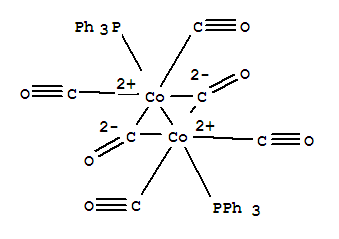 24212-54-2,Cobalt, di-m-carbonyltetracarbonylbis(triphenylphosphine)di-,(Co-Co) (9CI),Cobalt,di-m-carbonyltetracarbonylbis(triphenylphosphine)di-,(Co-Co) (8CI); Hexacarbonylbis(triphenylphosphine)dicobalt