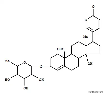 Molecular Structure of 25955-03-7 (Bufa-4,20,22-trienolide,3-[(6-deoxy-a-L-mannopyranosyl)oxy]-14-hydroxy-19-oxo-,(3b)- (9CI))
