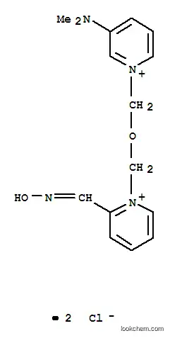 Molecular Structure of 27183-62-6 (3-(dimethylamino)-1-({[(2E)-2-[(oxoammonio)methylidene]pyridin-1(2H)-yl]methoxy}methyl)pyridinium dichloride)