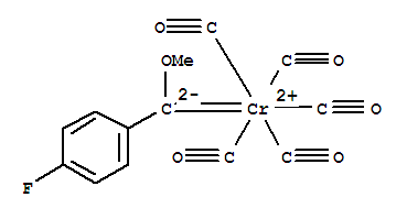 27436-94-8,Chromium,pentacarbonyl[(4-fluorophenyl)methoxymethylene]-, (OC-6-21)- (9CI),Chromium,pentacarbonyl(p-fluoro-a-methoxybenzylidene)- (8CI); Pentacarbonyl((4-fluorophenyl)(methoxy)methylene)chromium