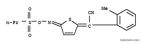 Benzeneacetonitrile, 2-methyl-alpha-(5-(((propylsulfonyl)oxy)imino)-2(5H)-thienylidene)-