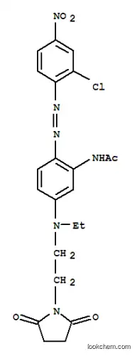 Molecular Structure of 29649-47-6 (N-[2-[(2-Chloro-4-nitrophenyl)azo]-5-[[2-(2,5-dioxo-1-pyrrolidinyl)ethyl]ethylamino]phenyl]acetamide)