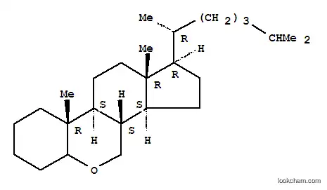 Molecular Structure of 29769-18-4 (Benz[b]indeno[5,4-d]pyran,1-[(1R)-1,5-dimethylhexyl]hexadecahydro-9a,11a-dimethyl-,(1R,3aS,3bS,9aR,9bS,11aR)-)