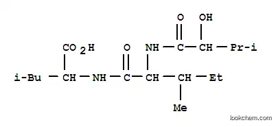 Molecular Structure of 3092-09-9 (D-Leucine,(2S)-2-hydroxy-3-methylbutanoyl-D-alloisoleucyl- (9CI))