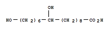 3233-90-7,Hexadecanoic acid,10,16-dihydroxy-,10,16-Dihydroxyhexadecanoicacid; 10,16-Dihydroxypalmitic acid