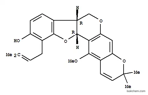 (7aR)-7aα,12aα-Dihydro-13-methoxy-3,3-dimethyl-11-(3-methyl-2-butenyl)-3H,7H-benzofuro[3,2-c]pyrano[3,2-g][1]benzopyran-10-ol