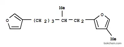 Molecular Structure of 33853-92-8 (2-[5-(3-Furyl)-2-methylpentyl]-4-methylfuran)