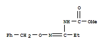 Carbamic acid,[1-[(phenylmethoxy)imino]propyl]-, methyl ester (9CI) cas  34375-75-2