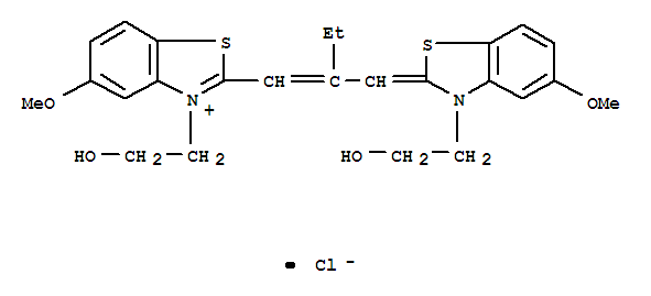 3,3'-Di(2-hydroxyethyl)-5,5'-dimethoxy-9-ethylthiacarbocyanine chloride