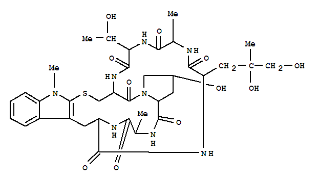 Phalloidin,6-(2-mercapto-1-methyl-L-tryptophan)- (9CI)