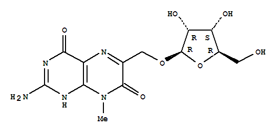 35888-42-7,2-Amino-8-methyl-6-[(β-D-ribofuranosyloxy)methyl]-4,7(1H,8H)-pteridinedione,AsperopterinA (7CI,8CI)