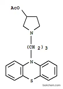 Molecular Structure of 36680-99-6 (3-Pyrrolidinol,1-[3-(10H-phenothiazin-10-yl)propyl]-, 3-acetate)