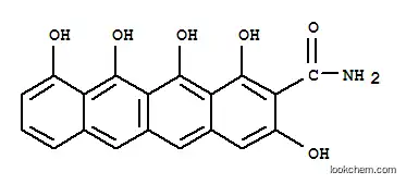 Molecular Structure of 3707-47-9 (2-Naphthacenecarboxamide,1,3,10,11,12-pentahydroxy-)