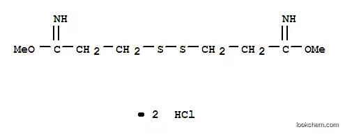 Molecular Structure of 38285-78-8 (DIMETHYL 3,3'-DITHIO-BIS(PROPIONIMIDATE) DIHYDROCHLORIDE)