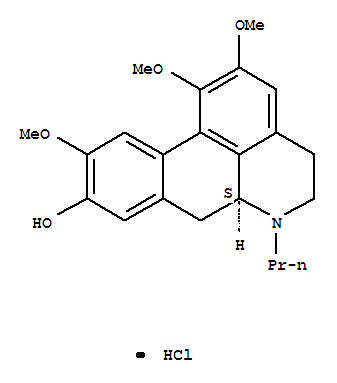 41431-38-3,(6aS)-10-hydroxy-1,2,11-trimethoxy-6-propyl-5,6,6a,7-tetrahydro-4H-dibenzo[de,g]quinolinium chloride,N-Propyllaurotetaninehydrochloride