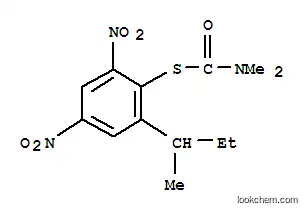 Molecular Structure of 4665-24-1 (S-[2-(butan-2-yl)-4,6-dinitrophenyl] dimethylcarbamothioate)
