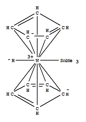 51192-18-8,Tungsten, bis(h5-2,4-cyclopentadien-1-yl)hydro(trimethylstannyl)-,Stannane,trimethyl-, tungsten complex; Bis(h5-cyclopentadienyl)hydro(trimethylstannyl)tungsten