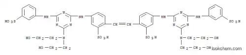 4,4'-Bis((4-(bis(2-hydroxyethyl)amino)-6-(m-sulphoanilino)-1,3,5-triazin-2-yl)amino)stilbene-2,2'-disulphonic acid