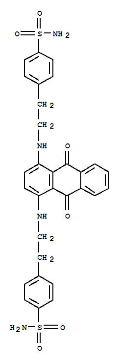 52239-00-6,4,4'-[(9,10-dihydro-9,10-dioxo-1,4-anthrylene)bis(iminoethylene)]bis(benzenesulphonamide),4,4'-[(9,10-dihydro-9,10-dioxo-1,4-anthrylene)bis(iminoethylene)]bis(benzenesulphonamide)