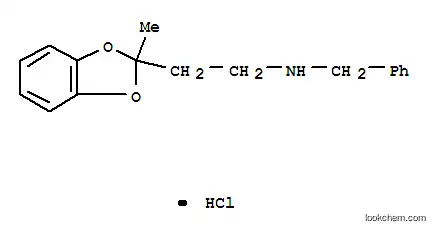 Molecular Structure of 52400-76-7 (N-benzyl-2-(2-methyl-1,3-benzodioxol-2-yl)ethanaminium chloride)