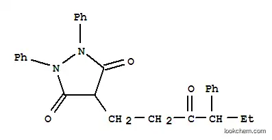Molecular Structure of 52597-21-4 (3,5-Pyrazolidinedione,4-(3-oxo-4-phenylhexyl)-1,2-diphenyl-)
