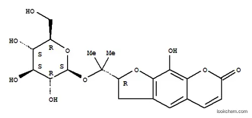 9-Hydroxy-2-[2-[3,4,5-trihydroxy-6-(hydroxymethyl)oxan-2-yl]oxypropan-2-yl]-2,3-dihydrofuro[3,2-g]chromen-7-one