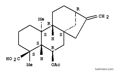 Molecular Structure of 53846-63-2 (Kaur-16-en-18-oic acid,6-(acetyloxy)-, (4b,6b)- (9CI))