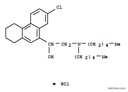 Molecular Structure of 5431-80-1 (1-(7-chloro-1,2,3,4-tetrahydrophenanthren-9-yl)-2-(dipentylamino)ethanol)