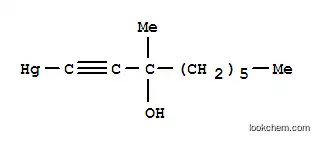 Molecular Structure of 5463-12-7 ((3-hydroxy-3-methylnon-1-yn-1-yl)mercury)