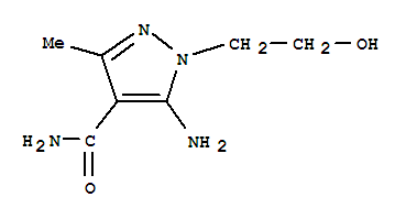 5468-49-5,5-amino-1-(2-hydroxyethyl)-3-methyl-1H-pyrazole-4-carboxamide,NSC 11593