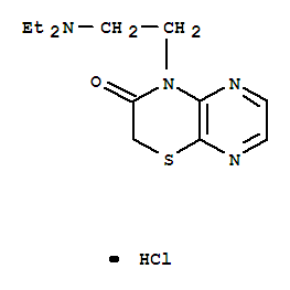 55879-60-2,4-[2-(diethylamino)ethyl]-2H-pyrazino[2,3-b][1,4]thiazin-3(4H)-one hydrochloride,2H-Pyrazino[2,3-b]-1,4-thiazin-3(4H)-one,4-[2-(diethylamino)ethyl]-, monohydrochloride (9CI)