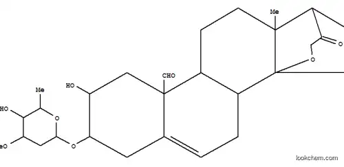 Pregn-5-en-19-al,3-[(2,6-dideoxy-3-O-methyl-D-arabino-hexopyranosyl)oxy]-14,21-epoxy-2-hydroxy-20-oxo-,(2b,3b,14b)- (9CI)