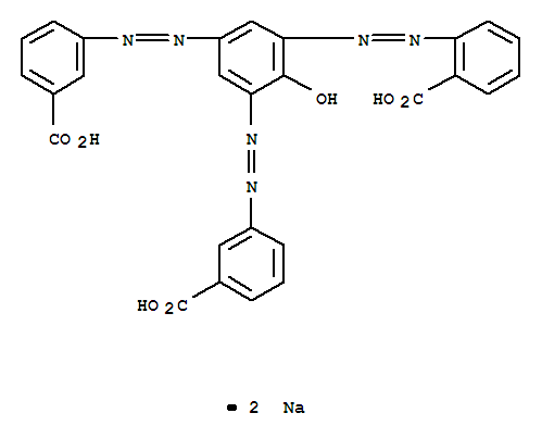 60283-93-4,Benzoic acid,2-[2-[3,5-bis[2-(3-carboxyphenyl)diazenyl]-2-hydroxyphenyl]diazenyl]-, sodiumsalt (1:2),Benzoicacid, 2-[[3,5-bis[(3-carboxyphenyl)azo]-2-hydroxyphenyl]azo]-, disodium salt(9CI); Velour Brown 5G; Velvet Brown 5G