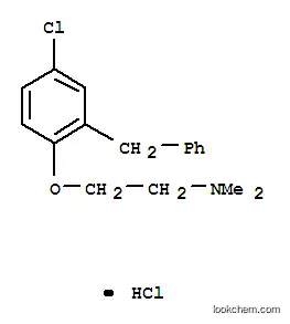 Molecular Structure of 60634-52-8 (2-(2-benzyl-4-chlorophenoxy)-N,N-dimethylethanaminium chloride)