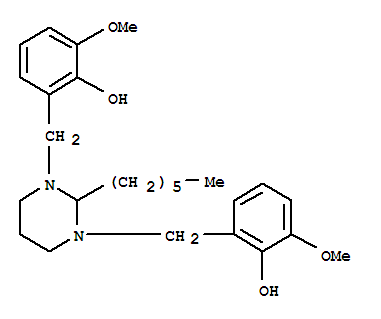 o-Cresol, a,a'-(2-hexyldihydro-1,3(2H,4H)-pyrimidinediyl)bis[6-methoxy-(7CI,8CI) cas  6079-06-7