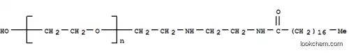 Molecular Structure of 61791-69-3 (Poly(oxy-1,2-ethanediyl),a-[2-[[2-[(1-oxooctadecyl)amino]ethyl]amino]ethyl]-w-hydroxy-)