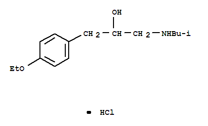 6302-19-8,1-(4-ethoxyphenyl)-3-[(2-methylpropyl)amino]propan-2-ol,Benzeneethanol,4-ethoxy-a-[[(2-methylpropyl)amino]methyl]-,hydrochloride (9CI); Phenethyl alcohol, p-ethoxy-a-(isobutylaminomethyl)-, hydrochloride (6CI); NSC41505