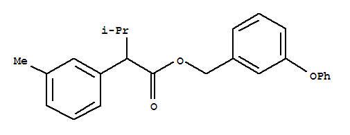 63831-29-8,3-phenoxybenzyl 3-methyl-2-(3-methylphenyl)butanoate,Benzeneaceticacid, 3-methyl-a-(1-methylethyl)-,(3-phenoxyphenyl)methyl ester, (?à)-