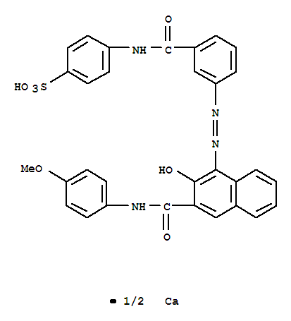 69898-39-1,calcium bis[4-[[3-[[2-hydroxy-3-[[(4-methoxyphenyl)amino]carbonyl]-1-naphthyl]azo]benzoyl]amino]benzenesulphonate],Benzenesulfonicacid,4-[[3-[[2-hydroxy-3-[[(4-methoxyphenyl)amino]carbonyl]-1-naphthalenyl]azo]benzoyl]amino]-,calcium salt (2:1) (9CI)