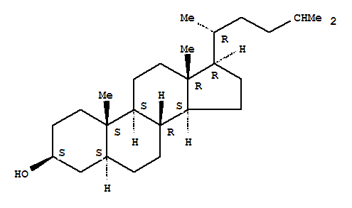 Molecular Structure of 69977-26-0 (26,27-Dinorergostan-3-ol,(3b,5a)- (9CI))
