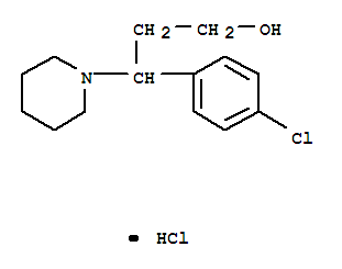 1-Piperidinepropanol, g-(4-chlorophenyl)-, hydrochloride(1:1) cas  7032-92-0